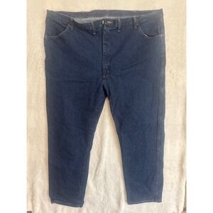 Rustler Mens Jeans Relaxed Fit 48x30 Blue Denim‎ Cotton Blend Workwear Pants